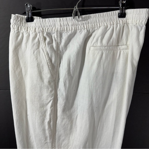 J Crew Point Sur white linen blend Seaside jogger pant - Picture 5 of 9